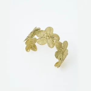 Floral Crest Bracelet 18K Gold Plated Anti Tarnish